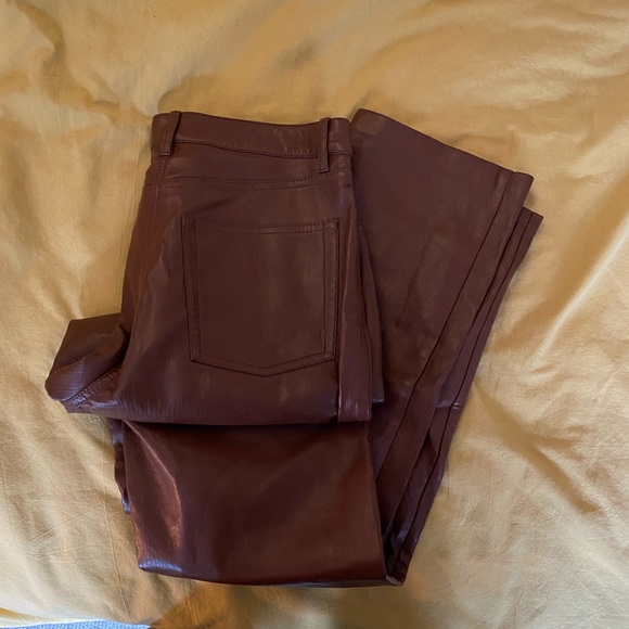 Wilfred Melina Caramel Faux Leather Pants - Picture 4 of 7